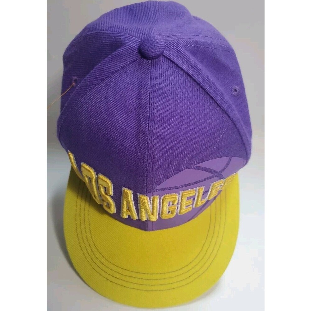Los Angeles  Purple Gold   Lakers Style Hat ‎ By Six Flags Onz Snapback